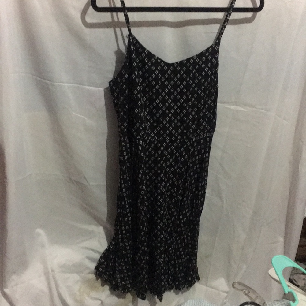 Black and white maxi dress